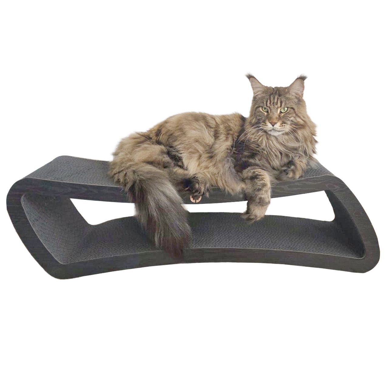 Canadian Cat Company Kratzbrett Eclipse für Katzen, 84x24x23cm, doppelseitig nutzbar, Kratzmöbel & Liegeplatz