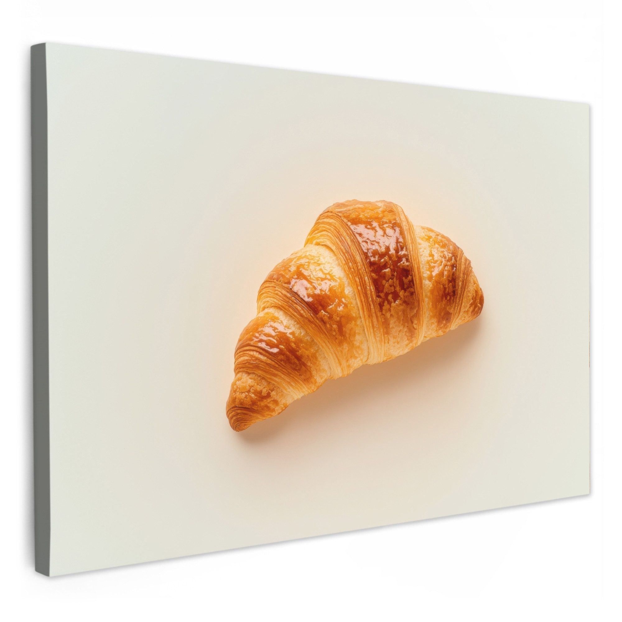 OneMillionCanvasses® Leinwandbild Croissant - Brot - günstig online kaufen