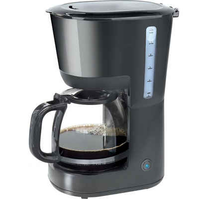 - CONTRAER - Filterkaffeemaschine Filter Kaffeemaschine 12 Tassen Permanent-Filter Tropfstopp Warmhaltefunktion, 1,5l Kaffeekanne