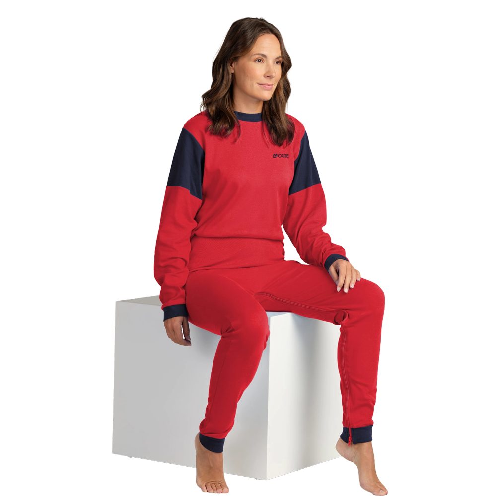 4CARE Schlafoverall 4care Hansop-Overall Trikot mit 2x Reißverschluss