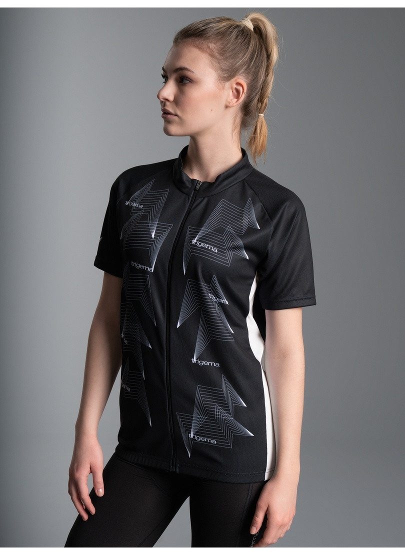 Trigema Radtrikot TRIGEMA Fahrradjacke mit abstraktem Design