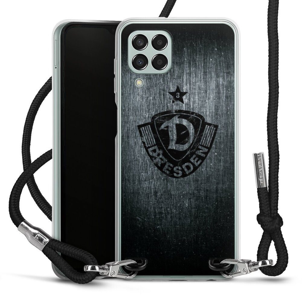 DeinDesign Handyhülle SG Dynamo Dresden Offizielles Lizenzprodukt Vintage, Samsung Galaxy M33 5G Handykette Hülle mit Band Case zum Umhängen