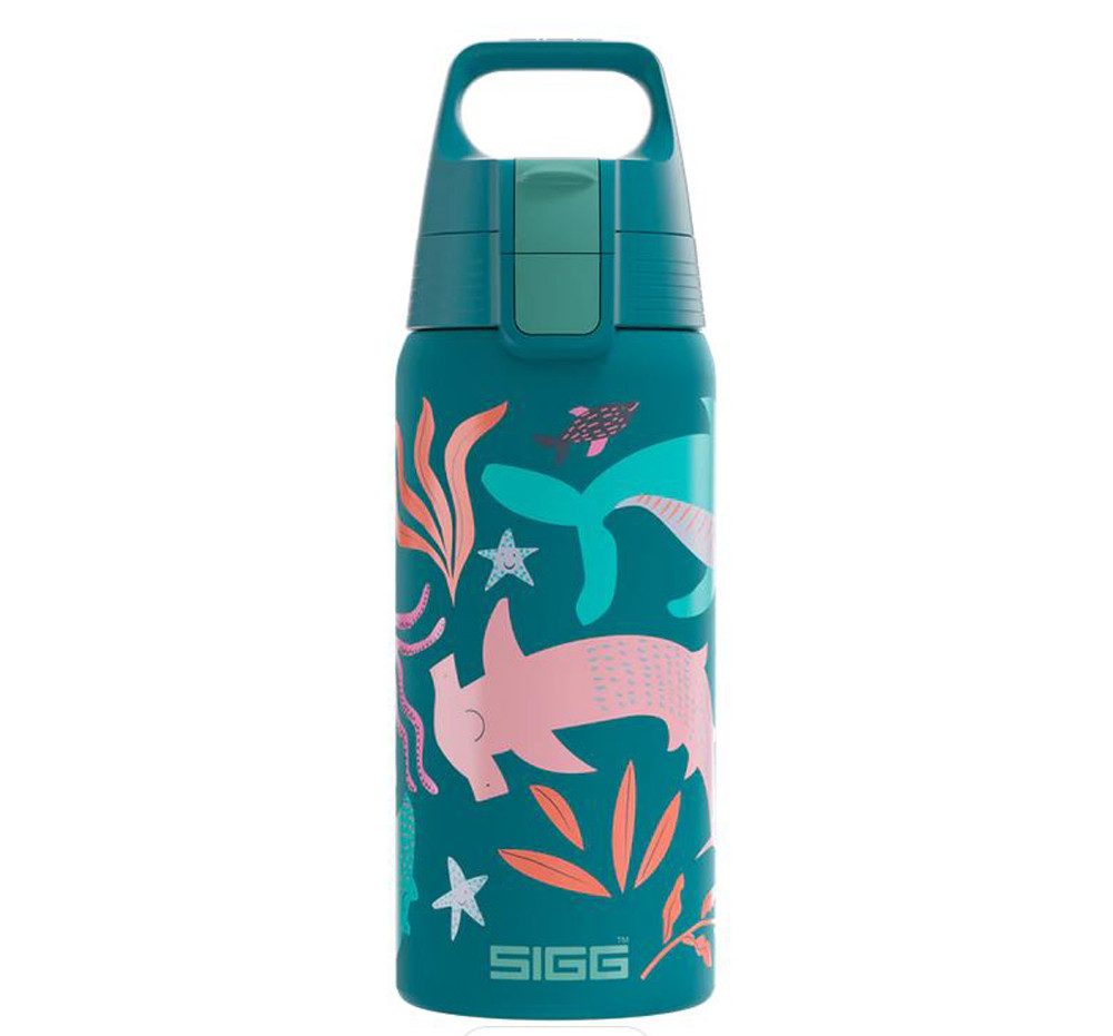 Sigg Isolierflasche Robuste Kinder-Trinkflasche mit farbenfrohen Designs, 100 % auslaufsicher und auch für kohlensäurehaltige Getränke geeignet