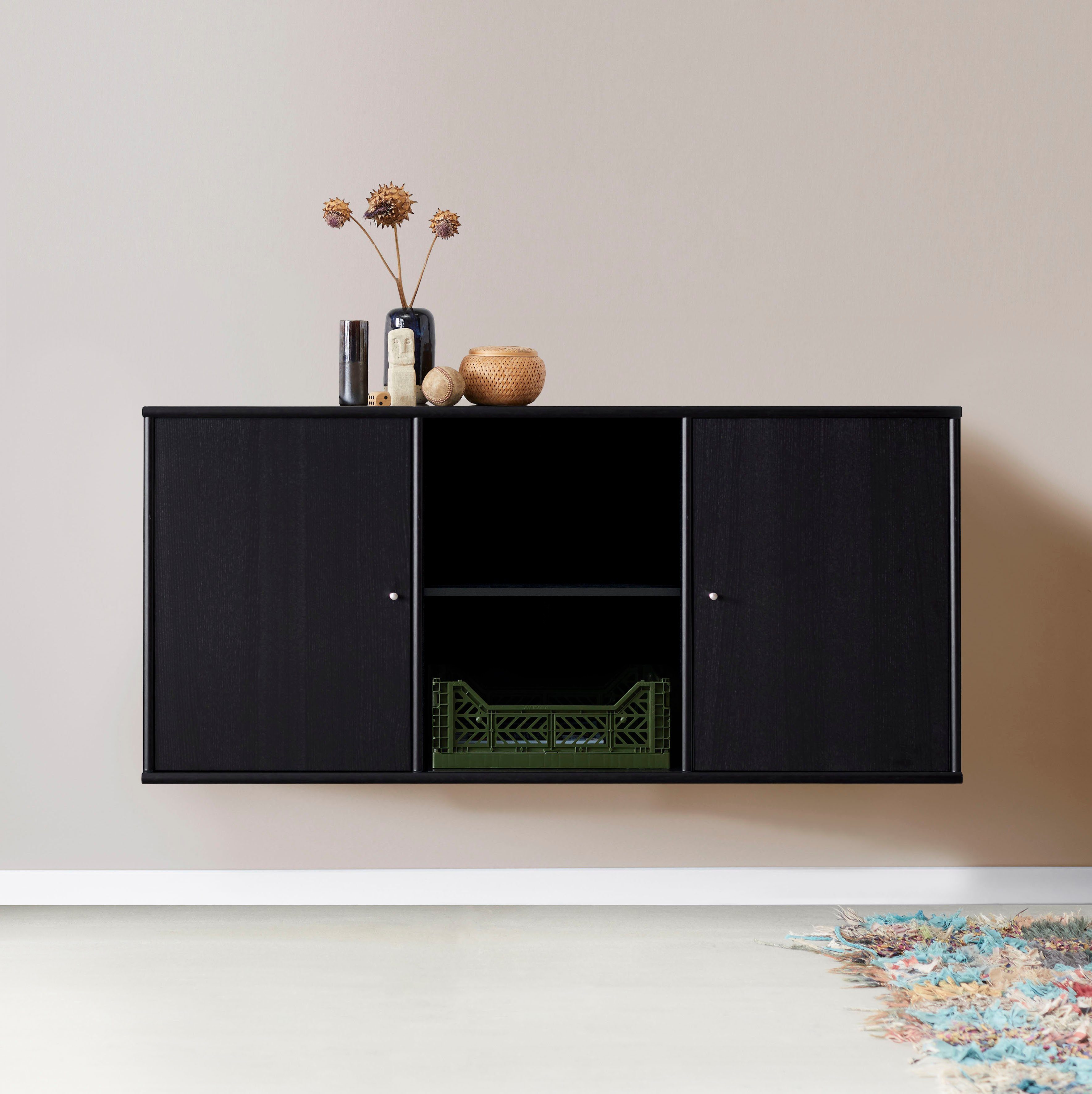 Hammel Furniture Sideboard Mistral, Hochwertig Schrank, hängend/stehend montierbar, mit zwei Türen, B: 133 cm, anpassungsbar Designmöbel