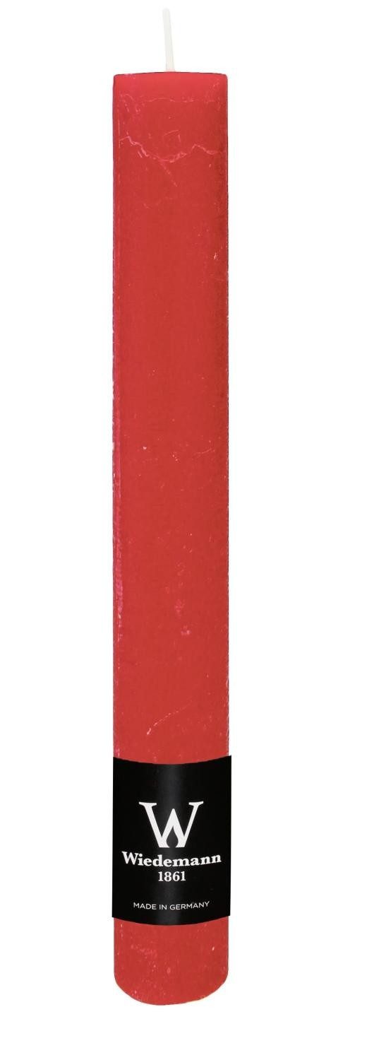 INNA-Glas Tafelkerze AURORA, rubinrot, 28cm, Ø3,5cm, 30h - Made in Germany