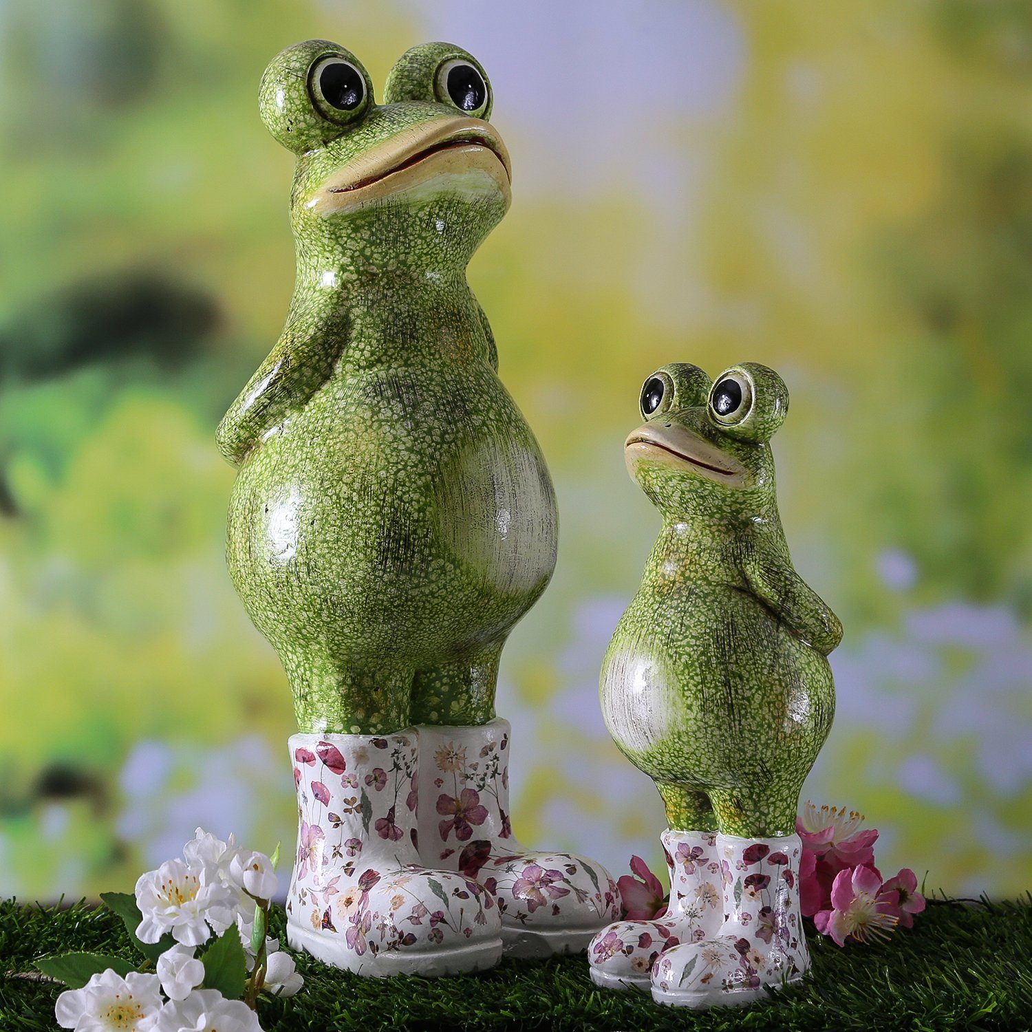 MARELIDA Gartenfigur »Dekofigur Frosch OLLI mit Gummistiefel grün  Frühlingsdeko Gartenfigur 38,5cm«, (1 St) online kaufen | OTTO
