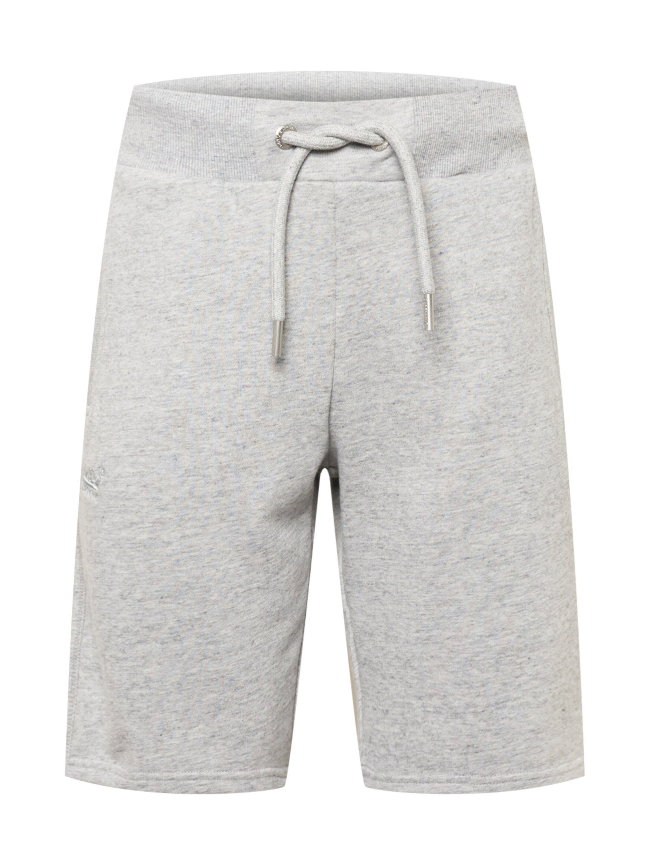 Superdry Shorts (1-tlg) Plain/ohne Details Grau