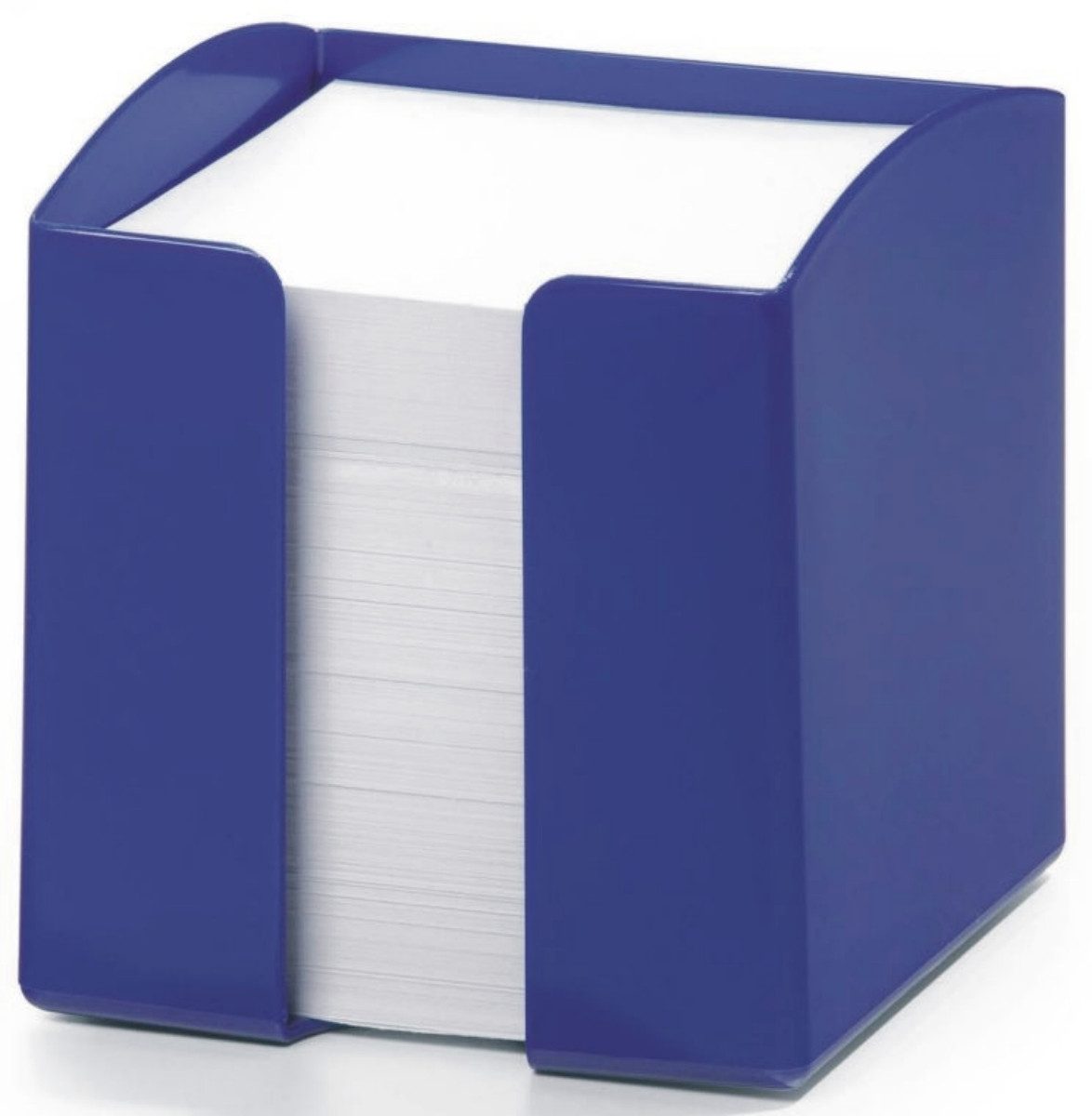 Notizzettel Zettelkasten Trend 10x10x10,5cm blau.