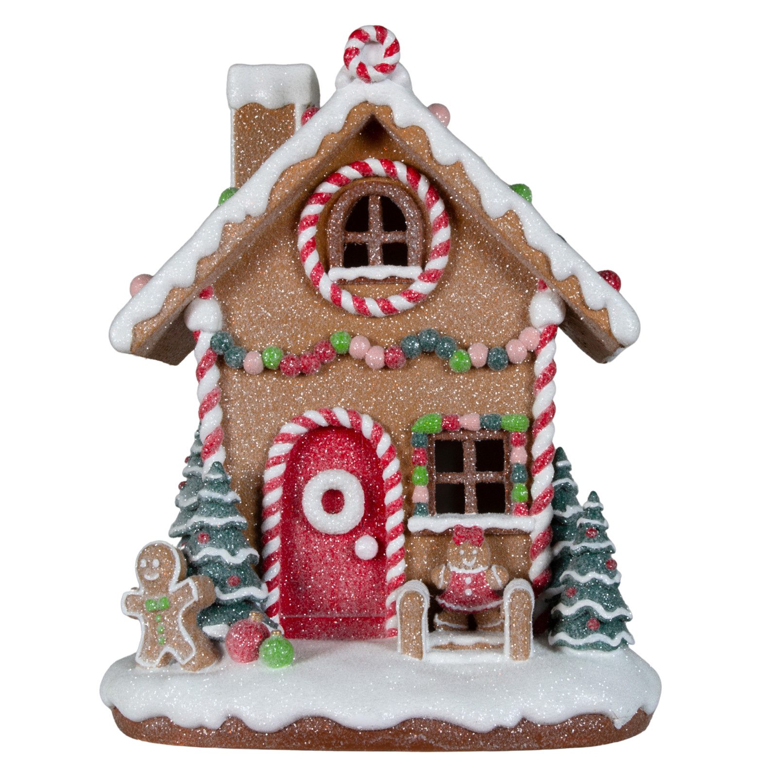 Christmas Paradise Weihnachtshaus LED Lebkuchenhaus 25cm, bunt