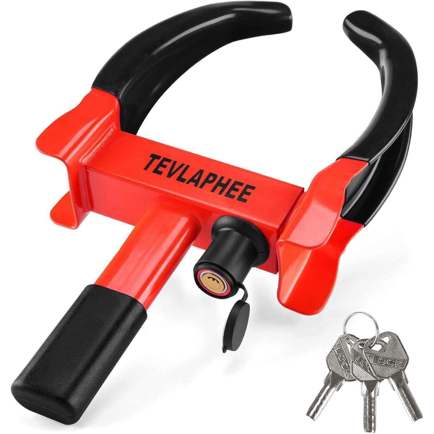 LuxusKollektion Radkralle Radkralle Felgenkralle Wegfahrsperre PKW 19-30cm Schwarz & Rot