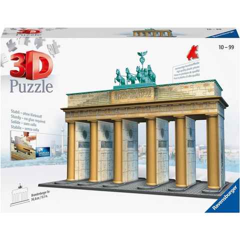 Ravensburger 3D-Puzzle Brandenburger Tor, 324 Puzzleteile, Made in Europe, FSC® - schützt Wald - weltweit