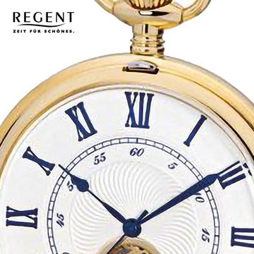 Regent Taschenuhr Regent Herren Taschenuhr Analog Gehäuse, (Analoguhr, Analoguhr), Herren Taschenuhr rund, extra groß (ca. 53mm), Metall, Elegant