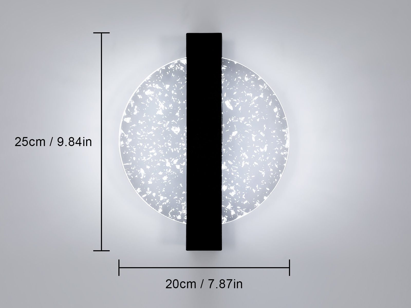 Goeco Wandleuchte Acryl Wandlampe, 12W runde günstig online kaufen