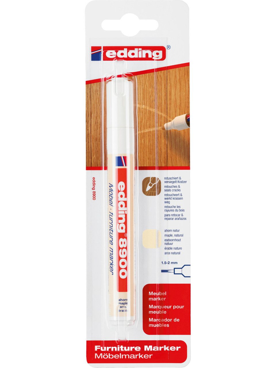 edding Holzschutzlasur Edding 8900 Möbelmarker ahorn natur