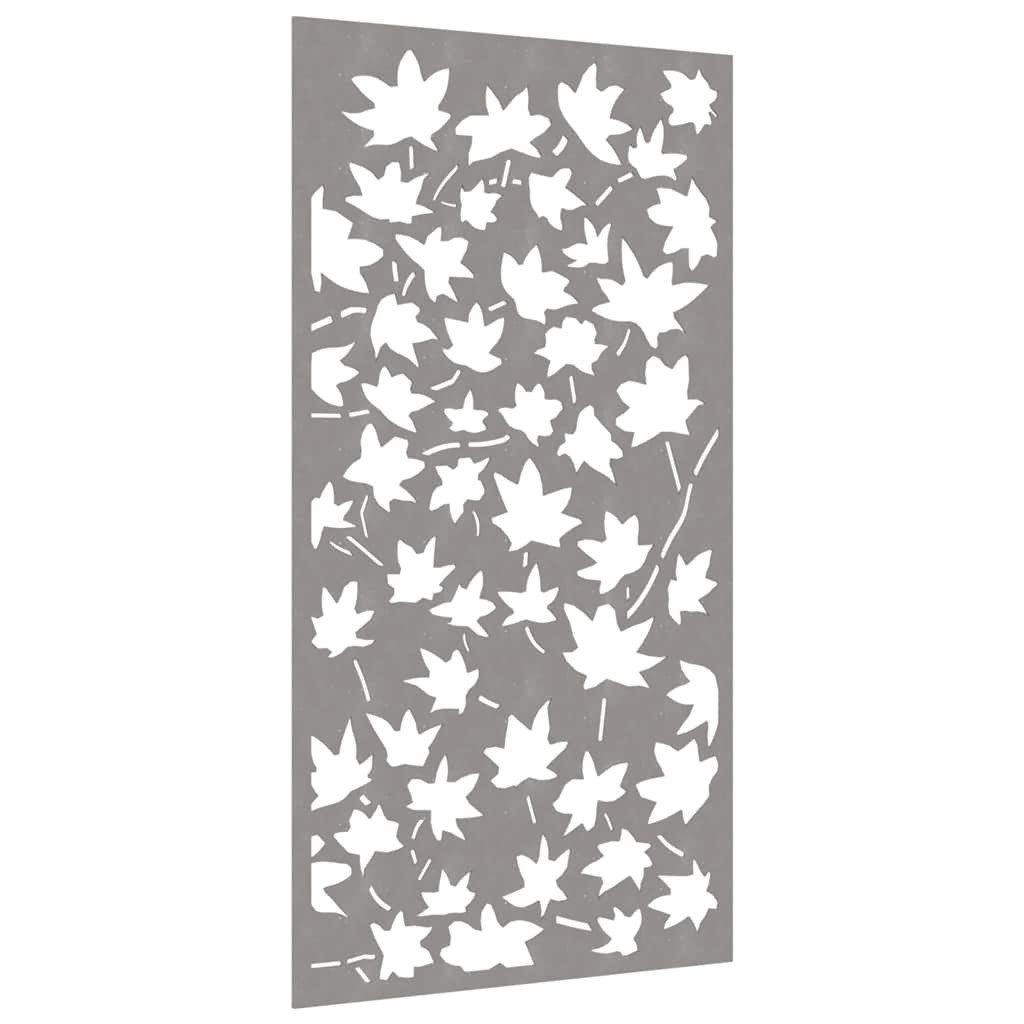 vidaXL Wandbild Garten-Wanddeko 105x55 cm Cortenstahl Ahornblatt-Design, (1 St)