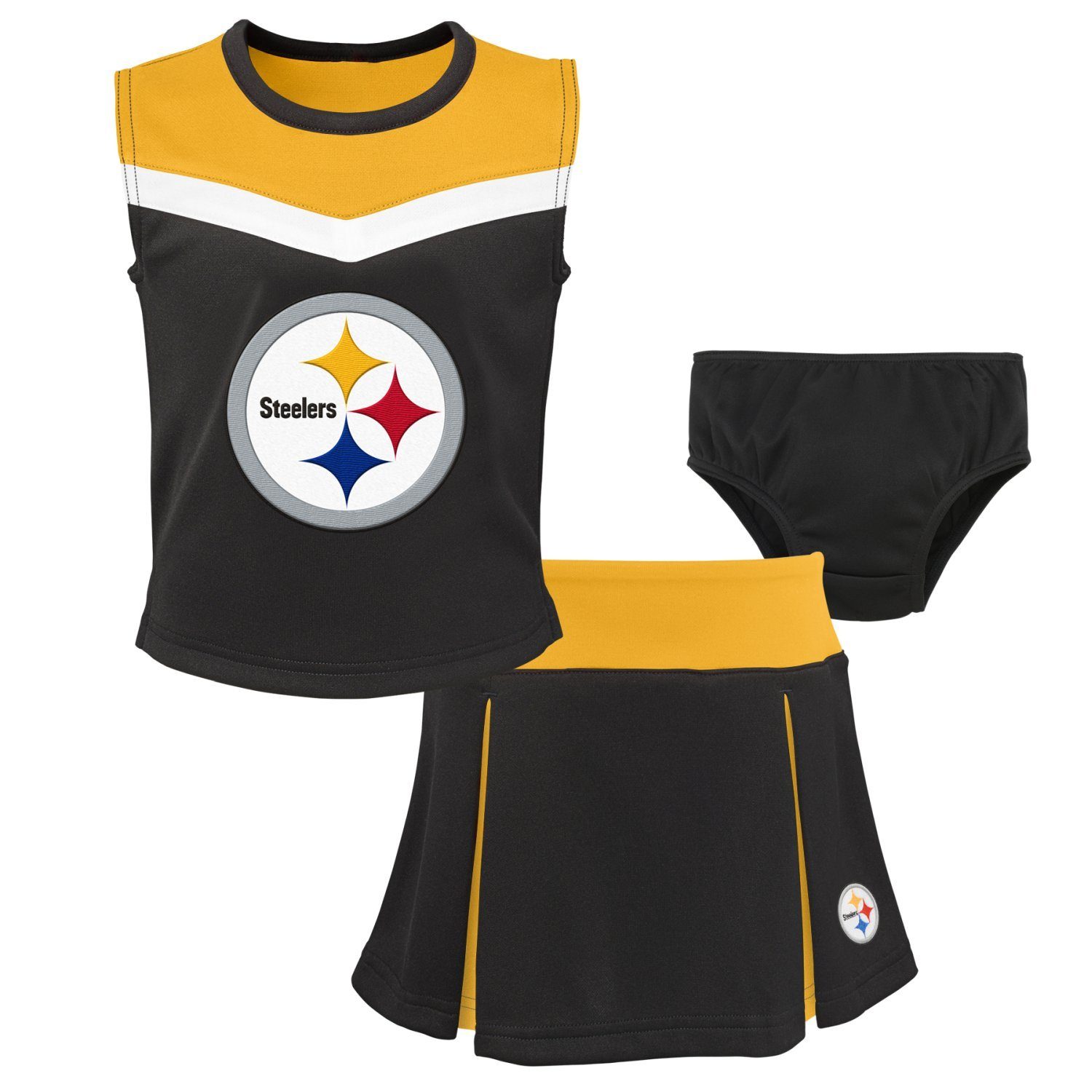 NFL Set Cheerleader Steelers Pittsburgh Print-Shirt Outerstuff