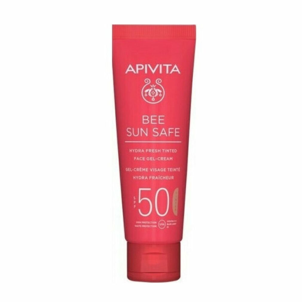 Apivita Tagescreme Bee Sun Hydra Fresh Getönte Gesichtsgelcreme Spf50 50ml
