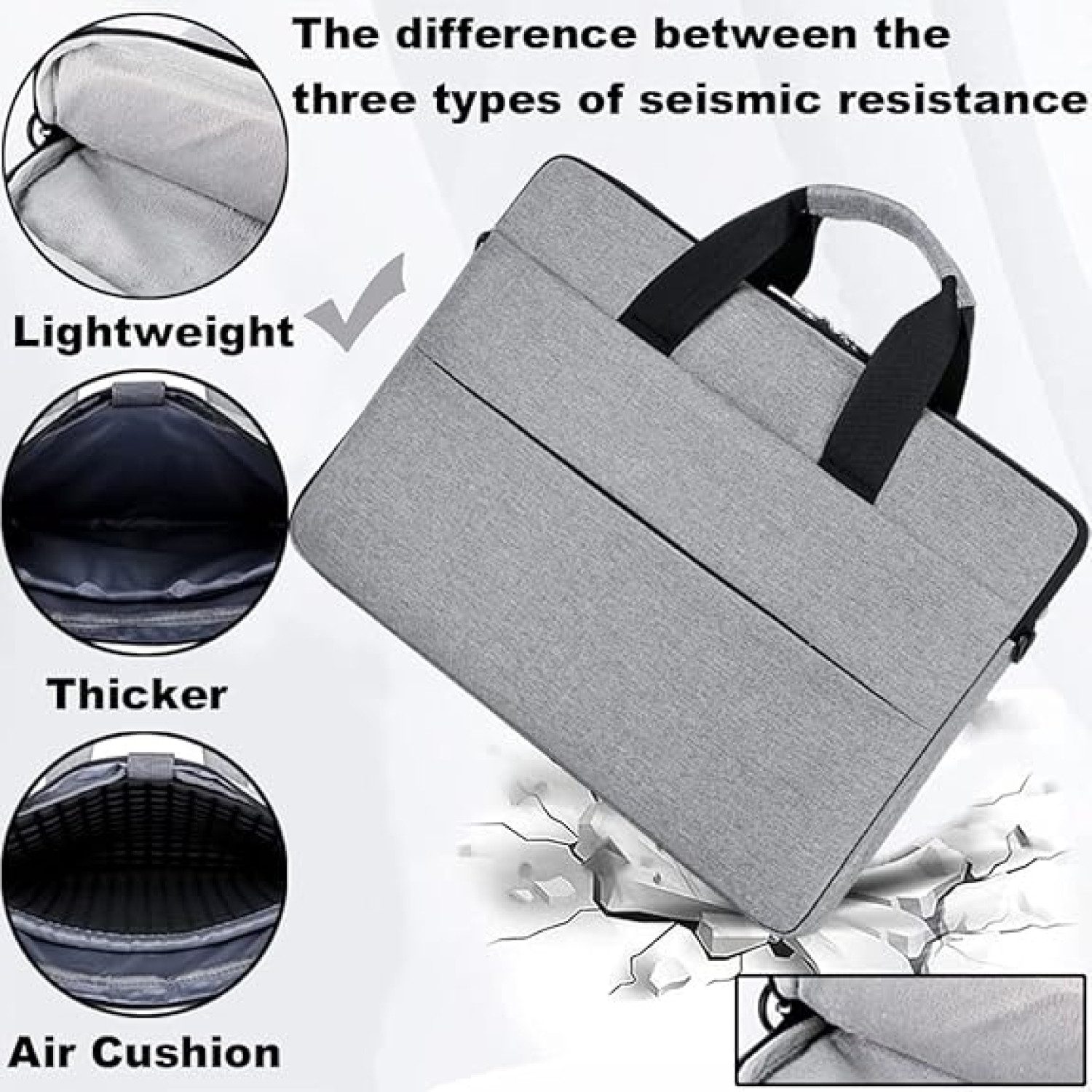 Prima Laptoptasche Unisex Notebooktasche Tablet Laptop Tasche grau 14 zoll