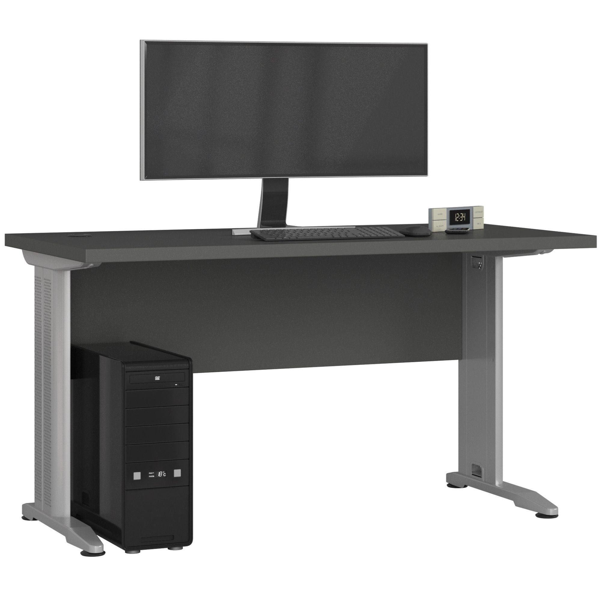 Raumhirsch Furniture Schreibtisch stabil - Bürotisch - Kratzfester Arbeitstisch - stabile Tischfüsse, einfach Montage : Maße 135 cm x 76 cm x 60 cm