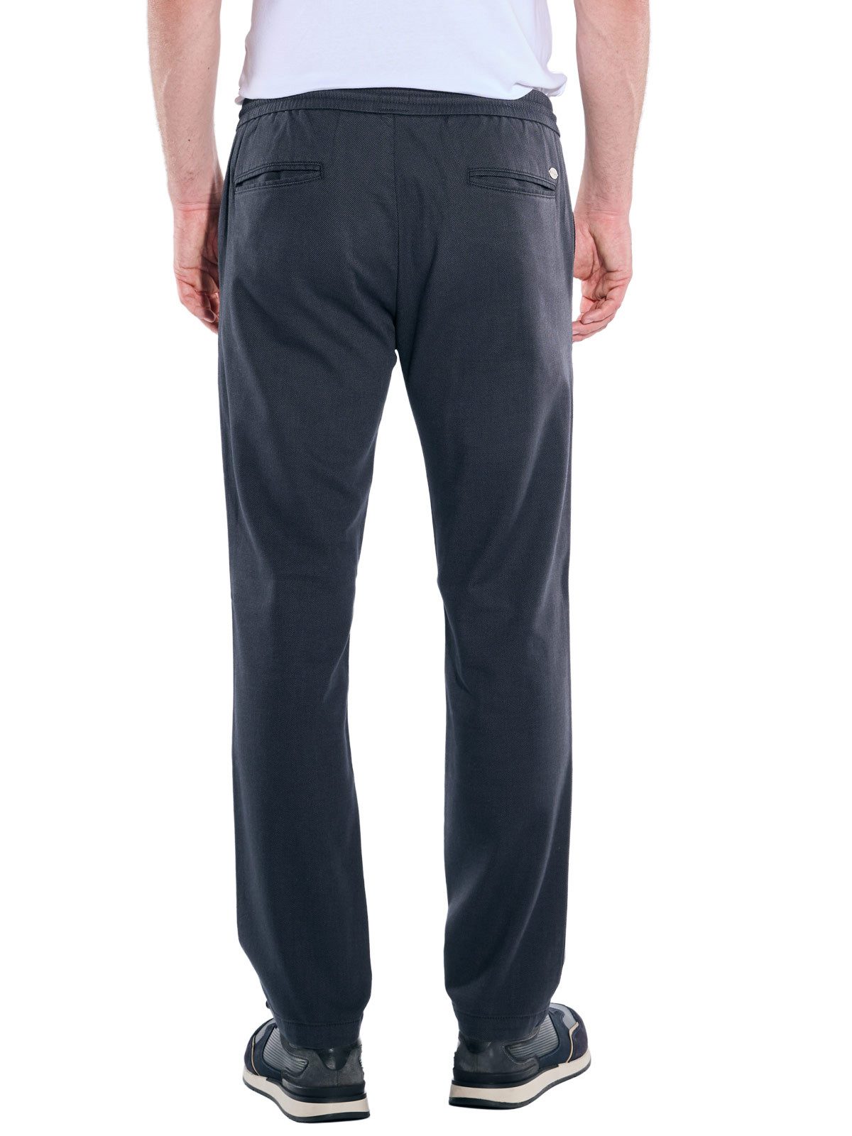 Engbers Chinohose Herren Chino mit Tunnelzug, Anthrazit günstig online kaufen