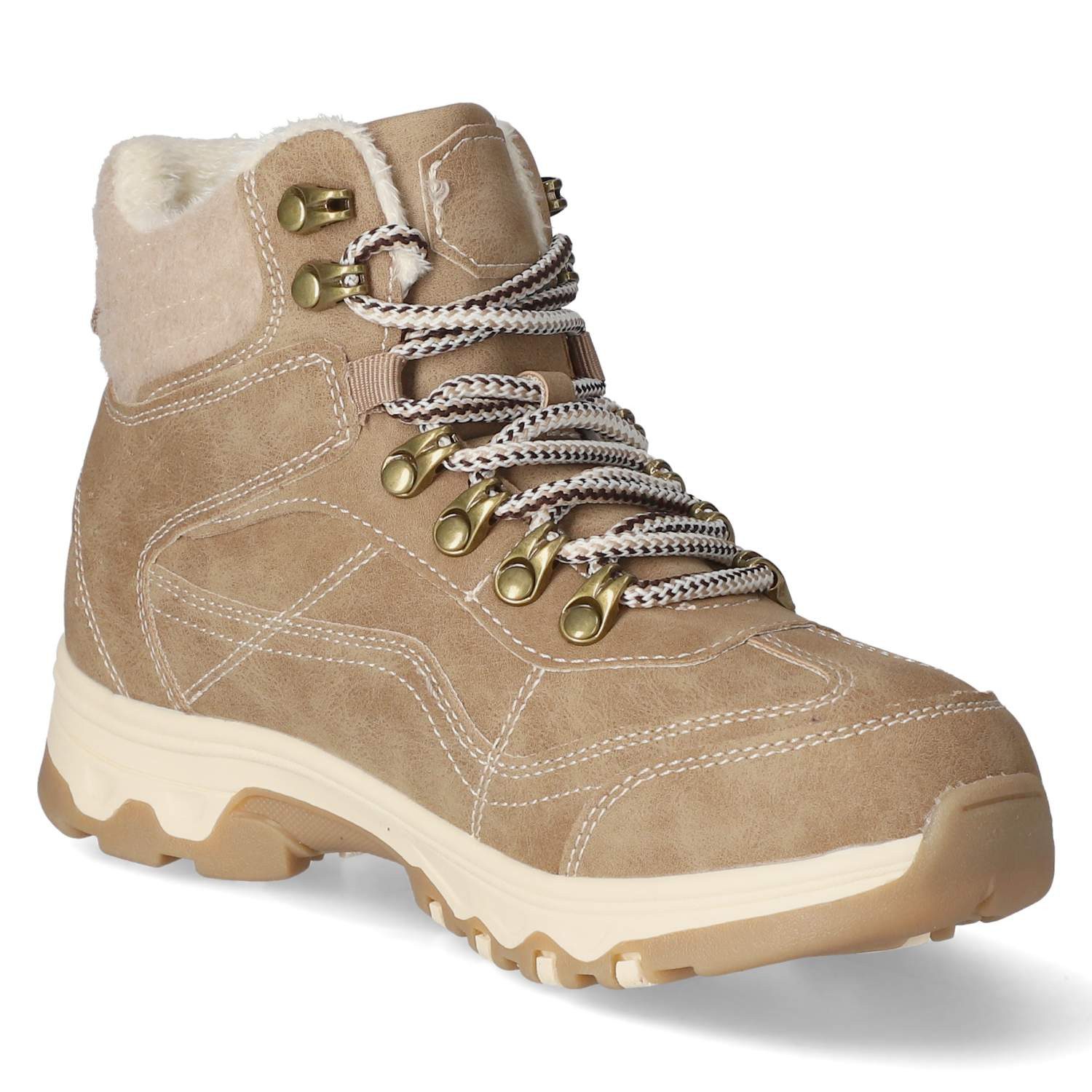 Jane Klain Jane Klain Boots 252968000/438 Damen Textil & Synthetik taupe Winterstiefel – Bild 5 von 5