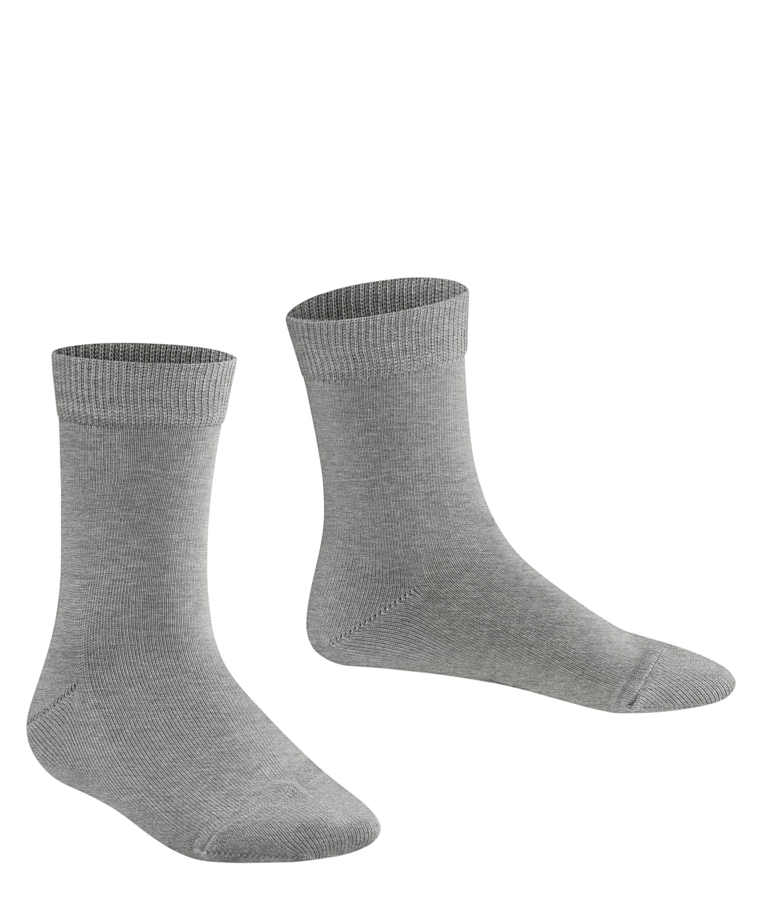 light (3400) (1-Paar) Family grey Socken FALKE