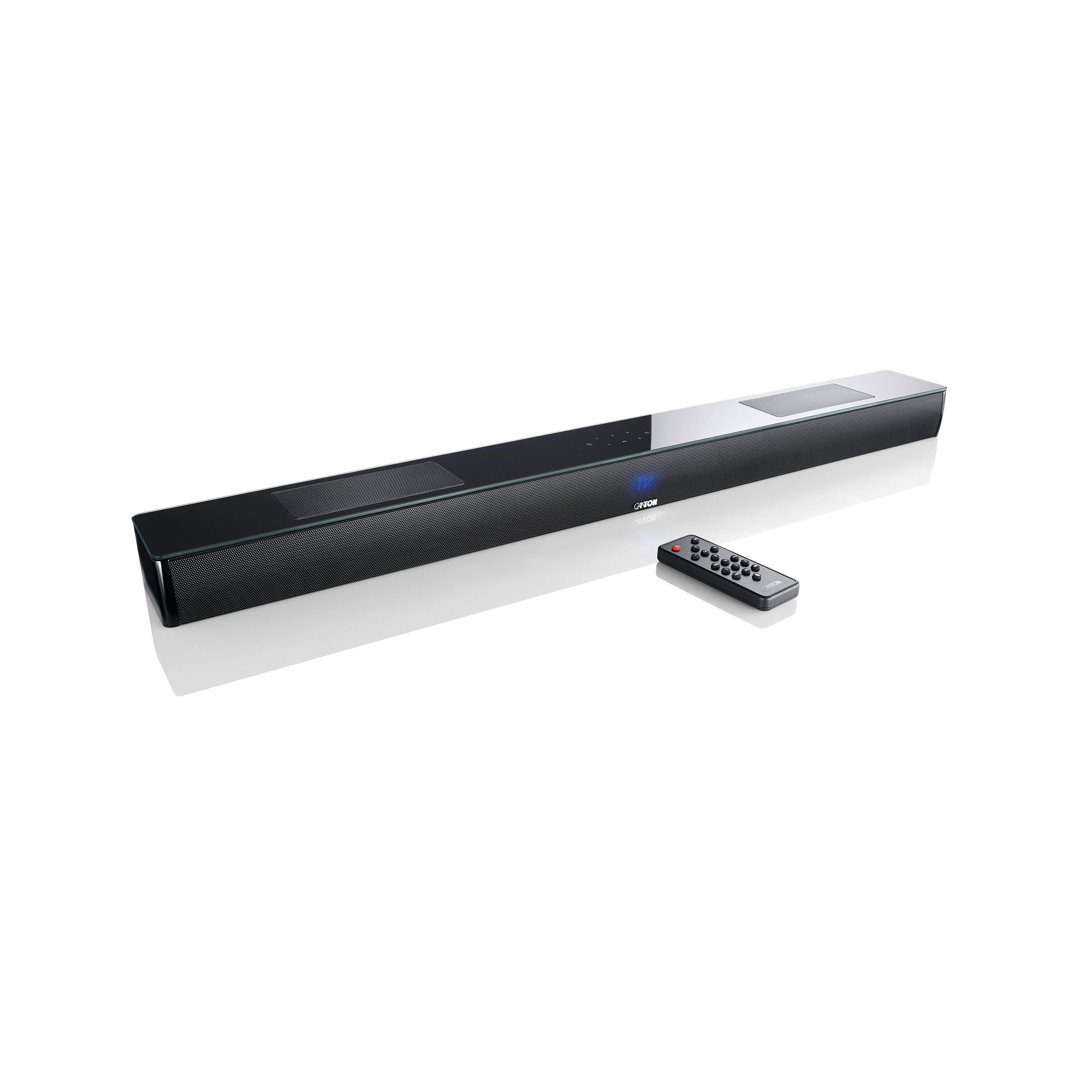CANTON Smart Soundbar 10 V2 schwarz Aktion Soundbar schwarz seidenmatt mit Glasplatte
