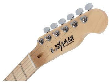 Shaman E-Gitarre TCX-100 - TL-Bauweise - geölter Hals aus Ahorn - Ahorn-Griffbrett, inkl. 15W Gitarren Amp & 5 teiligem Zubehörset