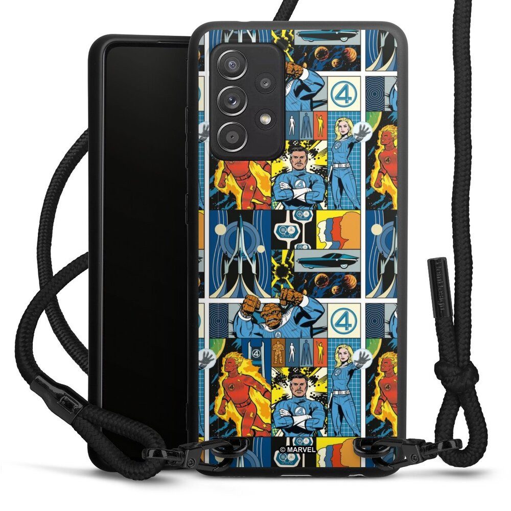 DeinDesign Handyhülle Marvel The Fantastic Four Offizielles Lizenzprodukt, Samsung Galaxy A52s 5G Premium Handykette Hülle mit Band