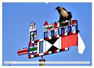 CALVENDO Wandkalender Heile Welt pur - Naturparadies Kurisches Haff (Premium, hochwertiger DIN A2 Wandkalender 2023, Kunstdruck in Hochglanz)