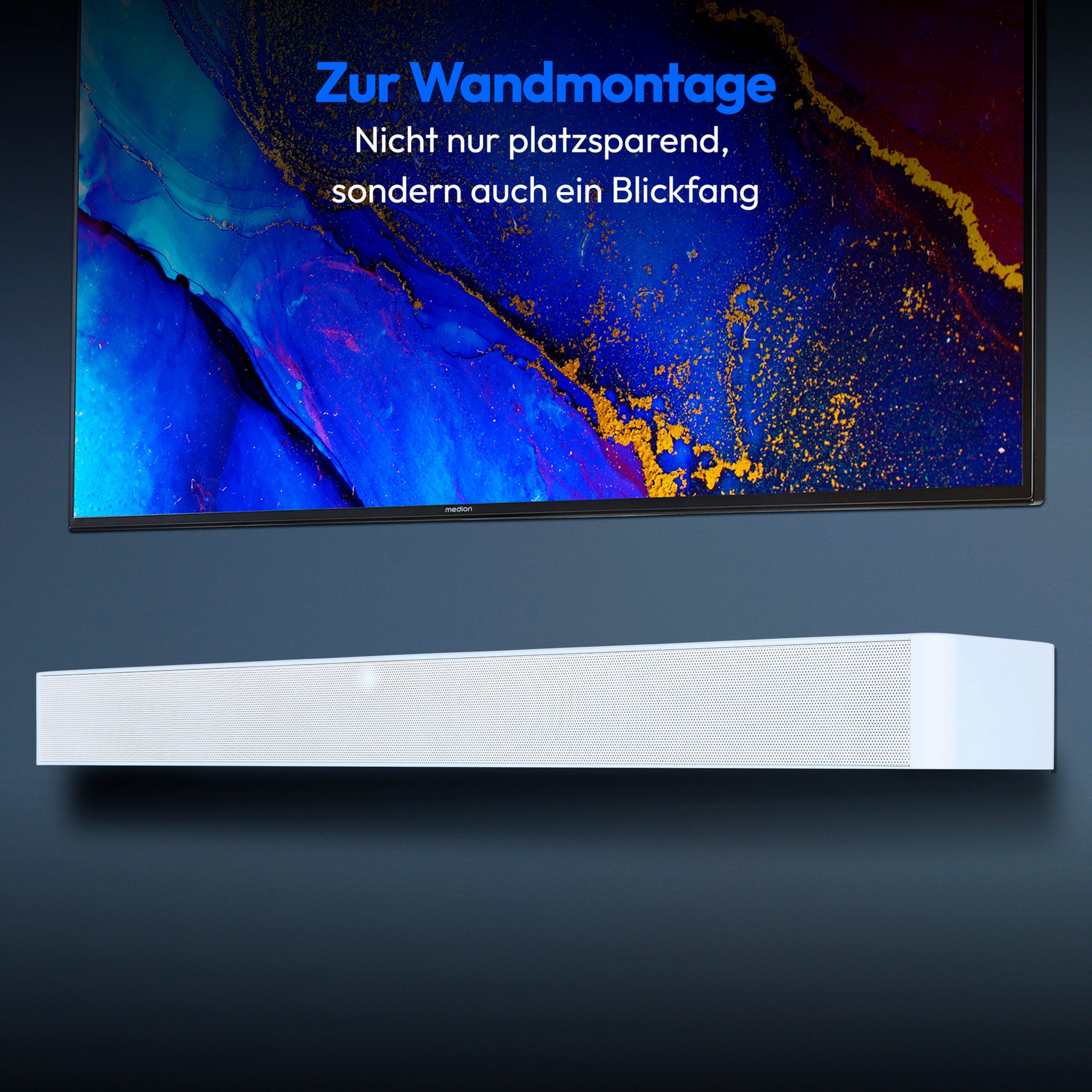 Medion® LIFE® P61155 (MD44055) Soundbar (Bluetooth 5.1, 60 W, 2 Lautsprecher mit je 30 Watt, Bluetooth 5.1, 3 Soundeinstellungen) – Bild 4 von 5