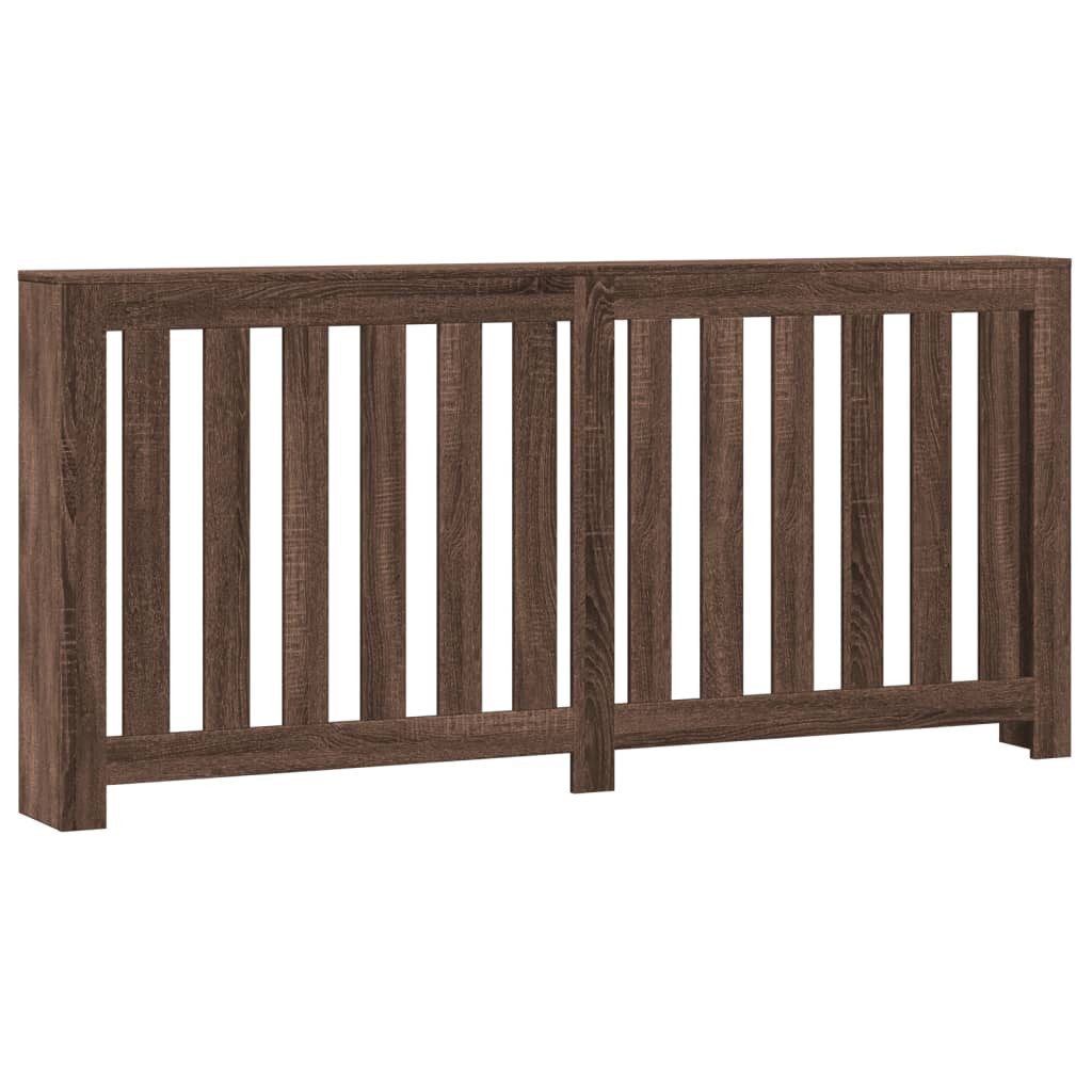 vidaXL Heizungsverkleidung Heizkörperverkleidung Braun Eiche 175x20x82 cm Spanplatte