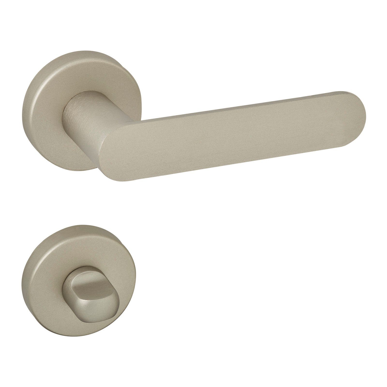 SO-TECH® Drückergarnitur Türdrücker SAM Aluminium Oval Rosette, Bad / WC Tü günstig online kaufen