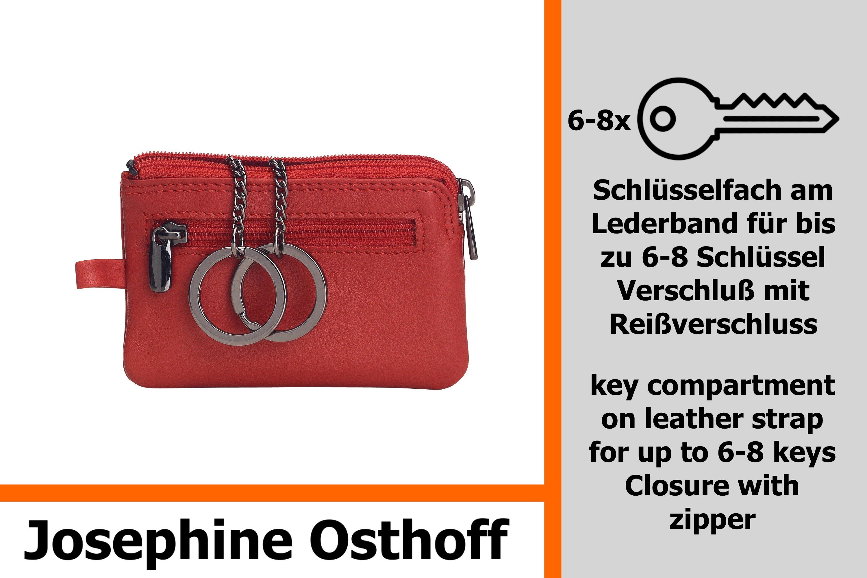 Josephine Osthoff Schlüsseltasche Nano Schlüsseletui Rot kirsche klein