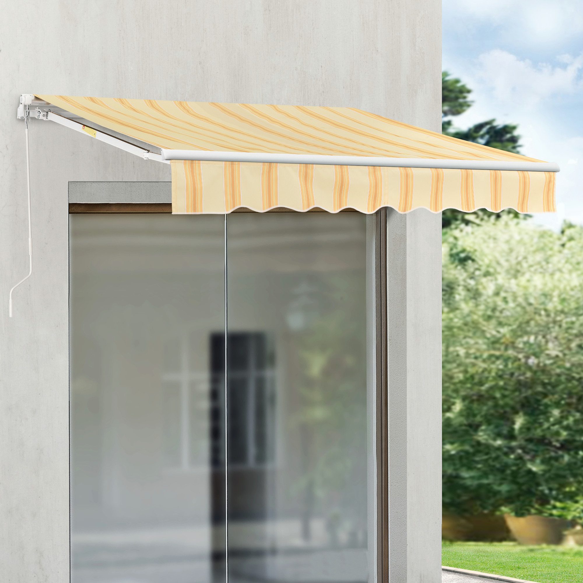 en.casa Gelenkarmmarkise »Bitonto« Aluminiumgestell 250 x günstig online kaufen