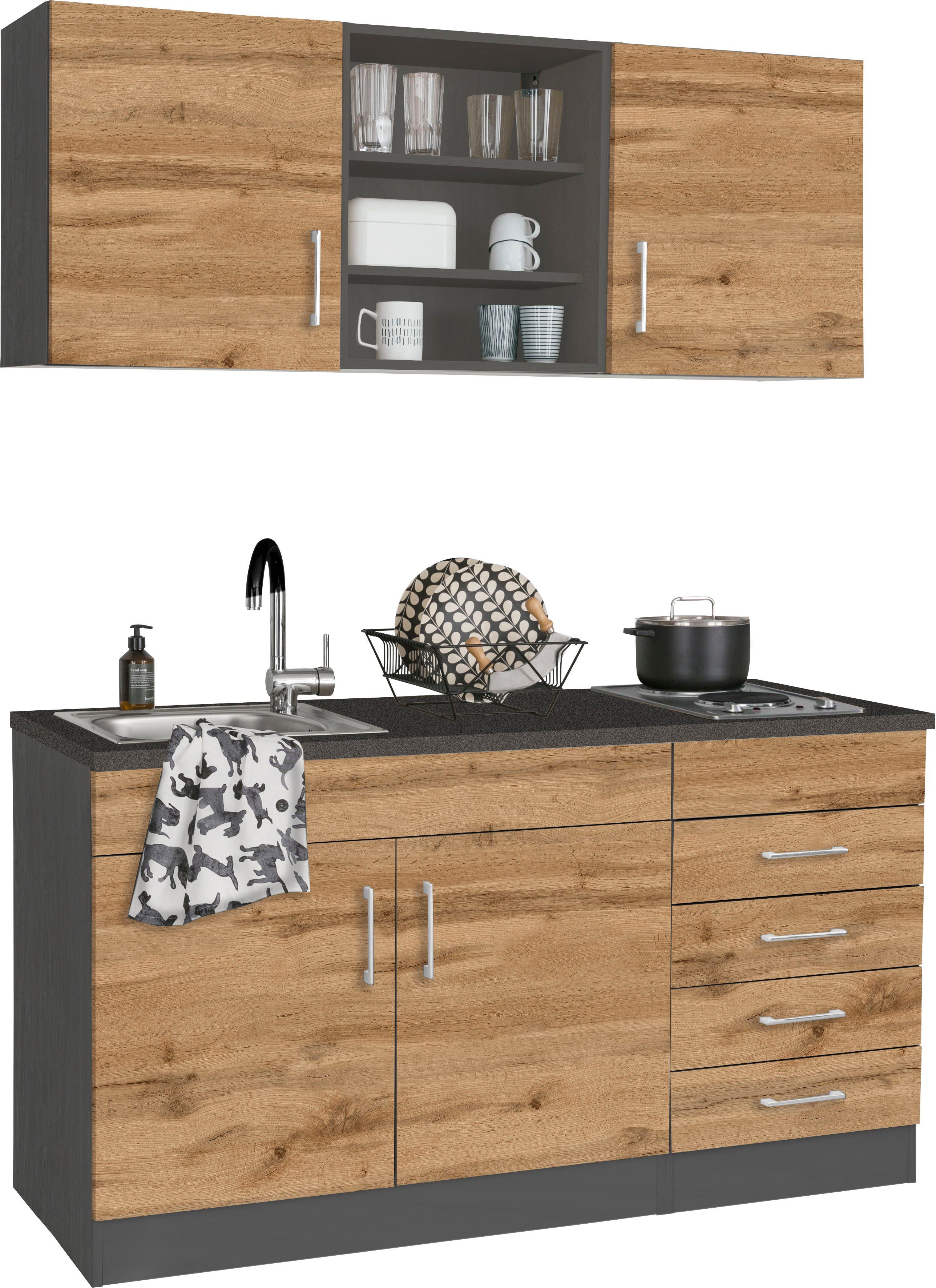 KOCHSTATION Pantryküche KS-Mali, Breite 150 cm, günstig online kaufen