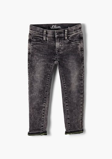 s.Oliver 5-Pocket-Jeans »Slim: Stretchjeans mit Sitzfalten«