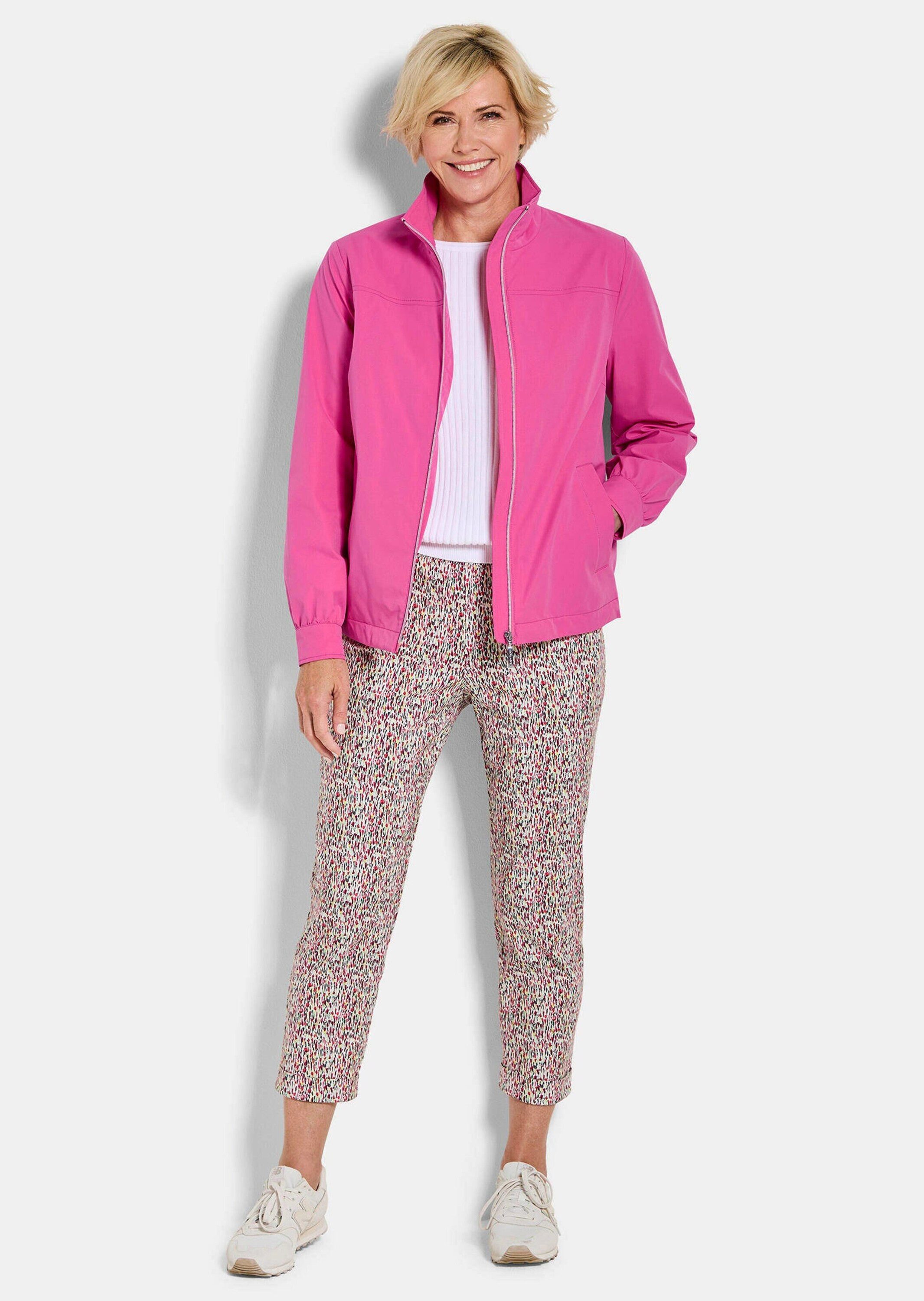 GOLDNER Allwetterjacke Moderne Freizeitjacke mit Reißverschluss Stehkragenjacke mit Gummibund, Reißverschluss, Taschen und Langarm