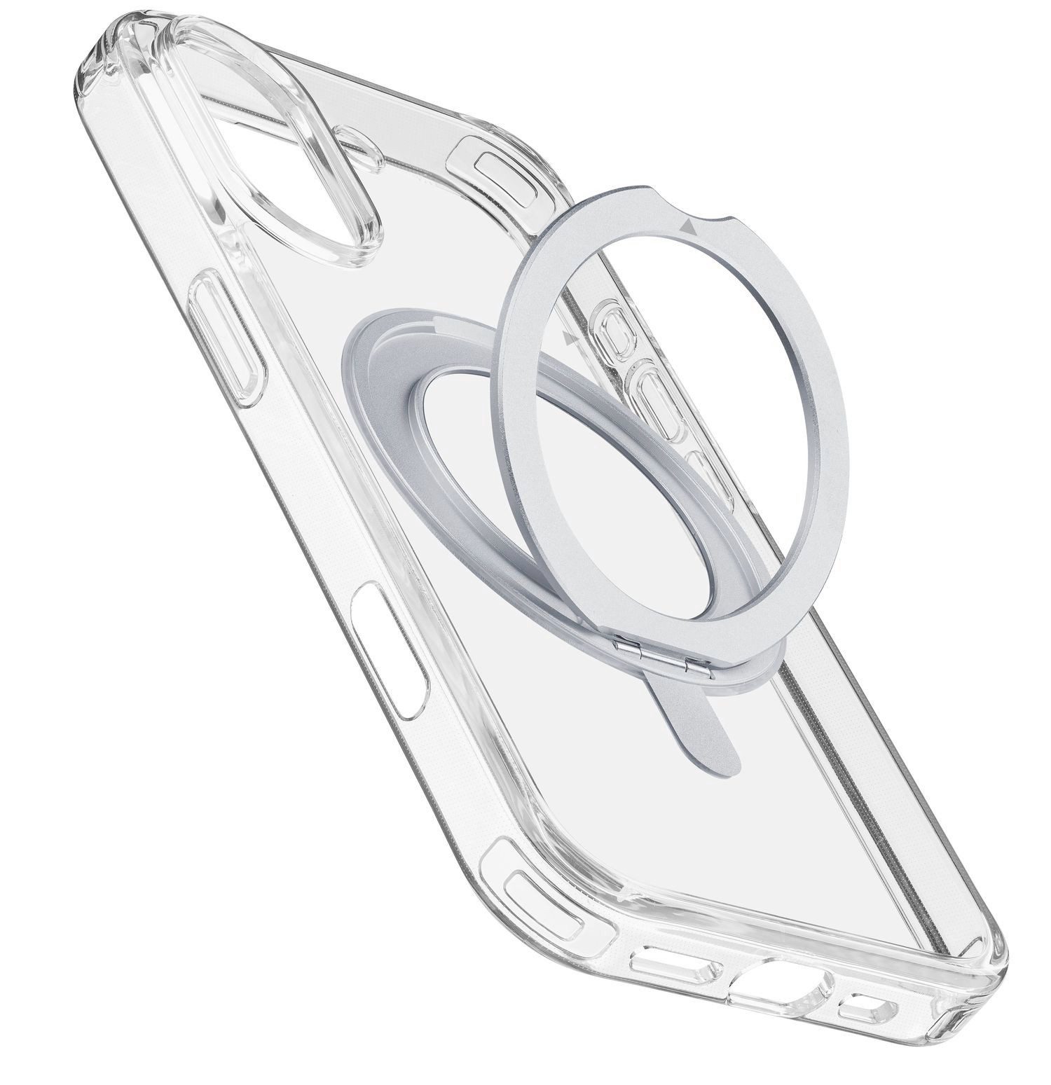 Cellularline Handyhülle SPIN MAG MagSafe Case für Apple iPhone 16, Backcover, Schutzhülle, Handyschutzhülle, Case, Schutzcase, stoßfest