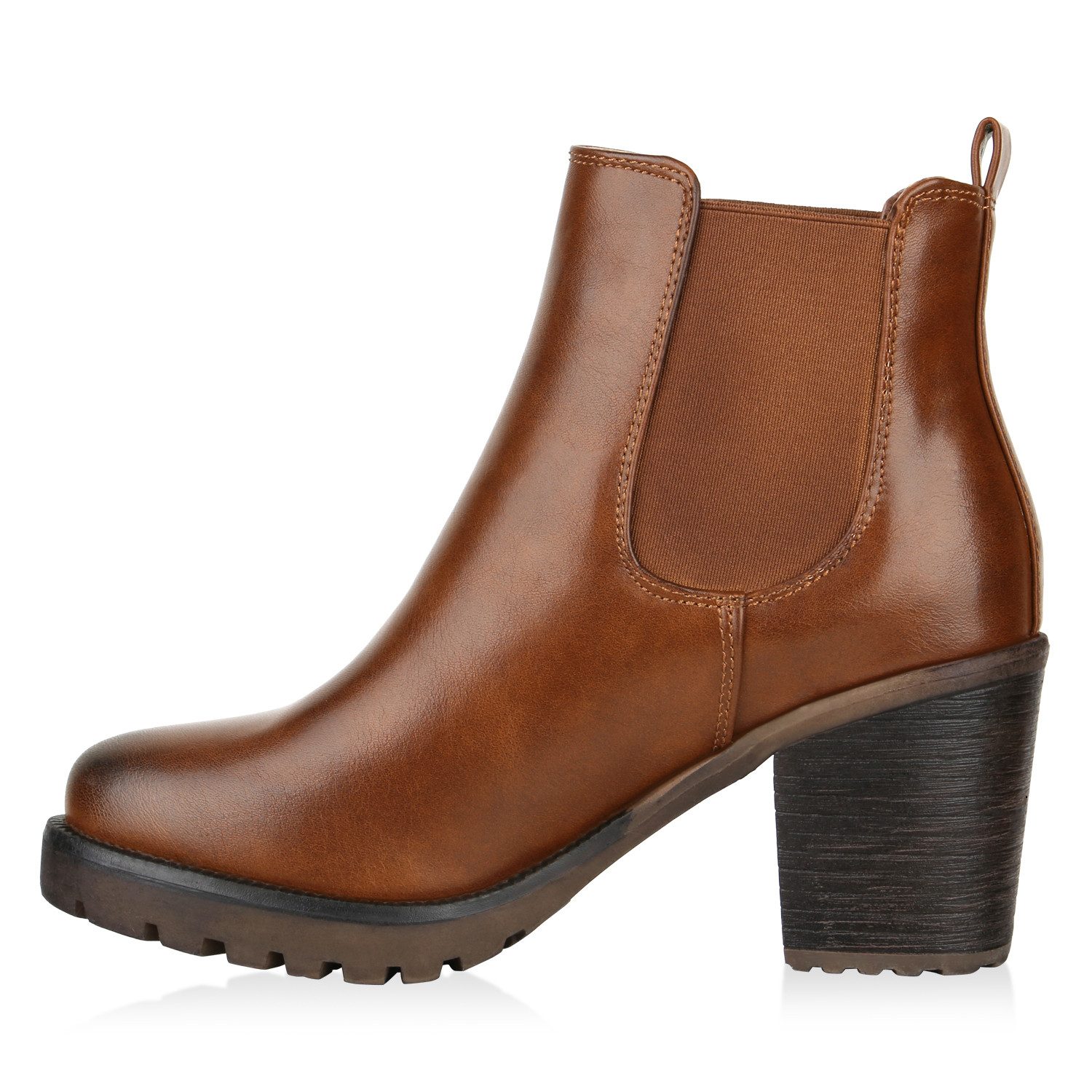 VAN HILL 77276 Chelseaboots Damen Chelsea Boots Leicht Gefütterte Stiefelet günstig online kaufen