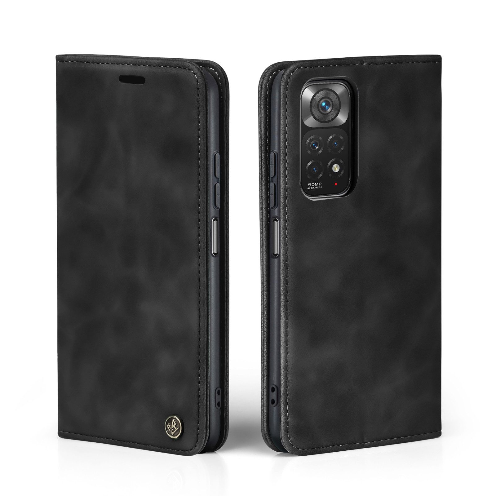 Tec-Expert Handyhülle Tasche Hülle für Xiaomi Redmi Note 11 6.43 Zoll, 6.43, Cover Klapphülle Case mit Kartenfach Fliphülle aufstellbar