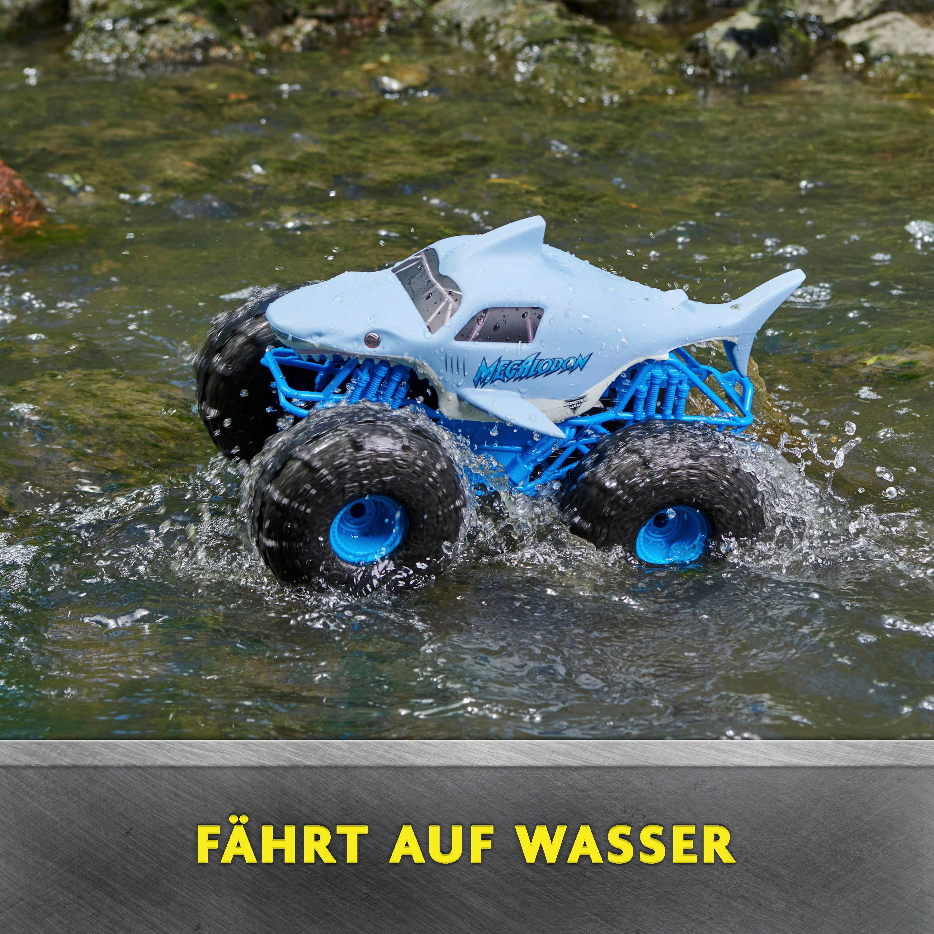 Spin Master RC-Auto Monster Jam - Megalodon Storm, für Land und Wasser