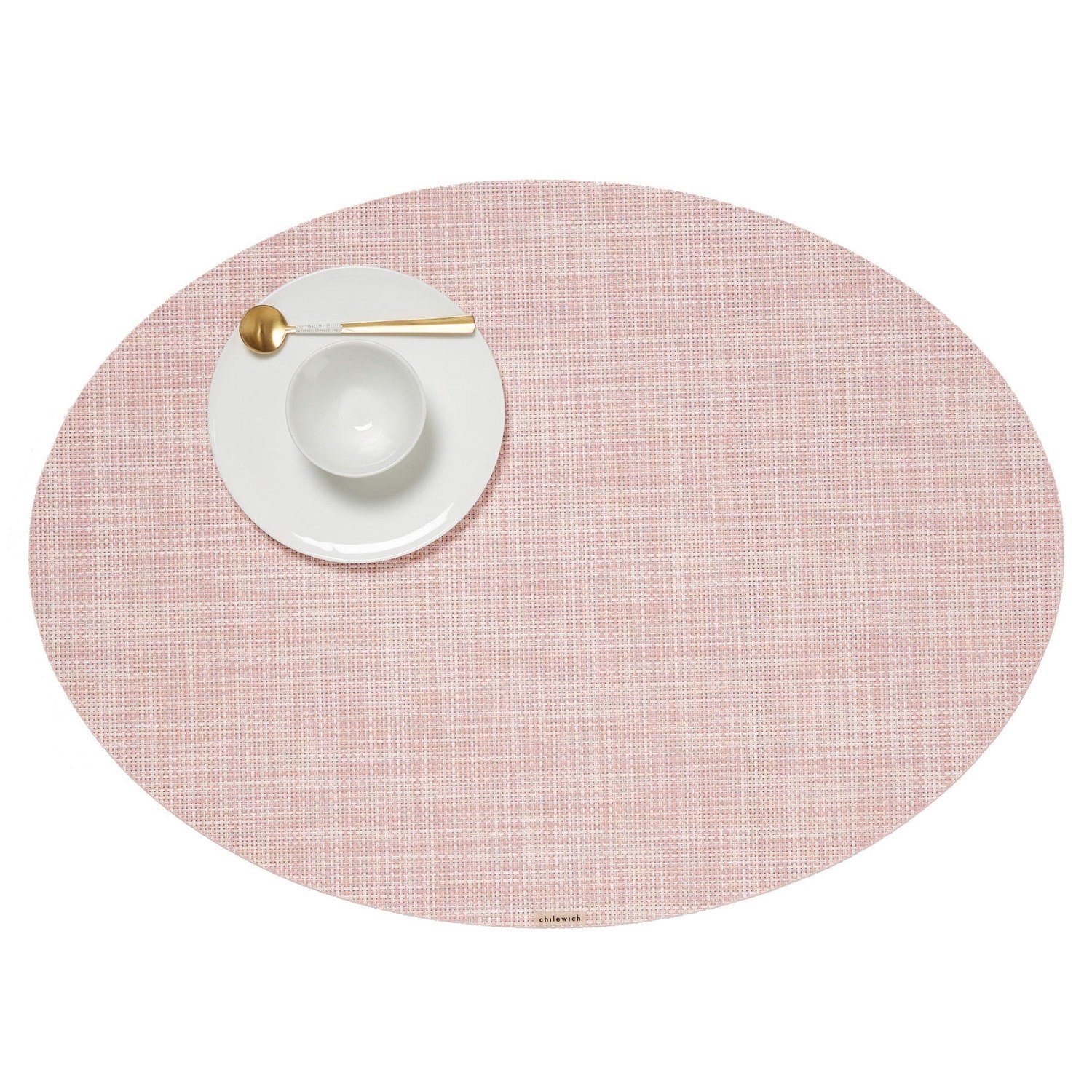 Chilewich Platzset Mini Basketweave Oval Blush, günstig online kaufen
