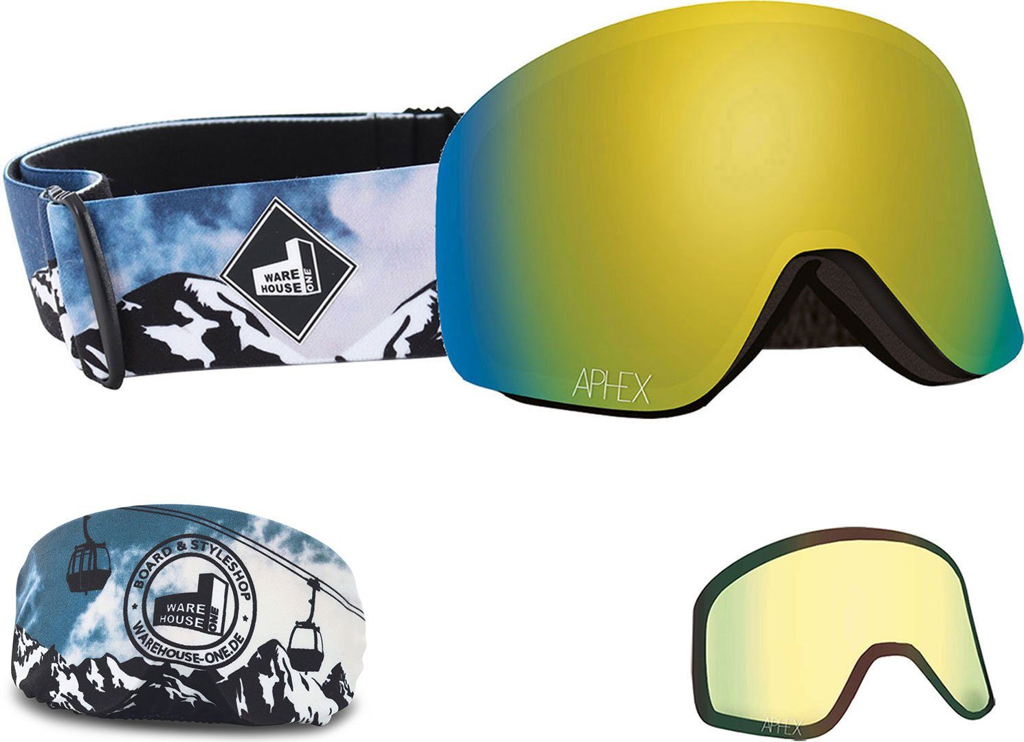 Aphex Schneebrille APHEX OXIA EDITION THE mountain Magnet Snowboardbrille ONE