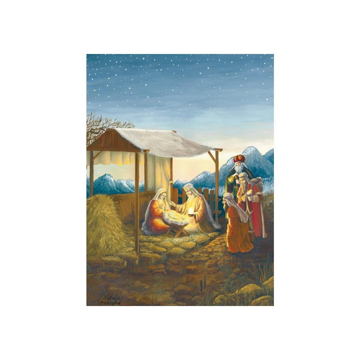 (Adventskalender) 1065 pappnoptikum Nacht - Adventskalender Heilige