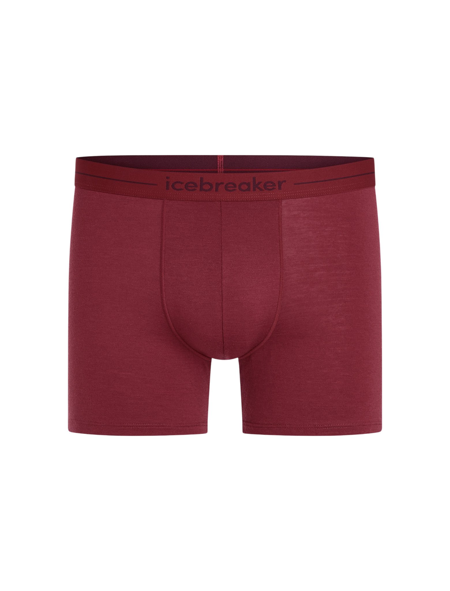 Icebreaker Boxershorts Anatomica (Merinowolle) Unterwäsche burgundrot Herren