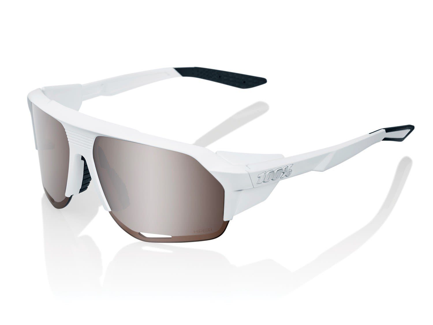 Sportbrille Lens 100% 100% Mirror White HiPER Soft Norvik Mirror Hiper Accessoires Tact - Silver