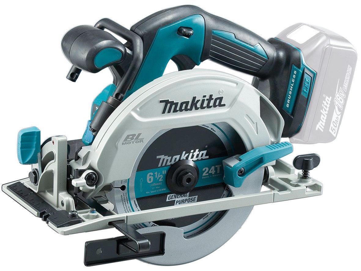 mm, Makita DHS680Z, ohne Akku und 57 Akku-Handkreissäge V. 18 Ladegerät