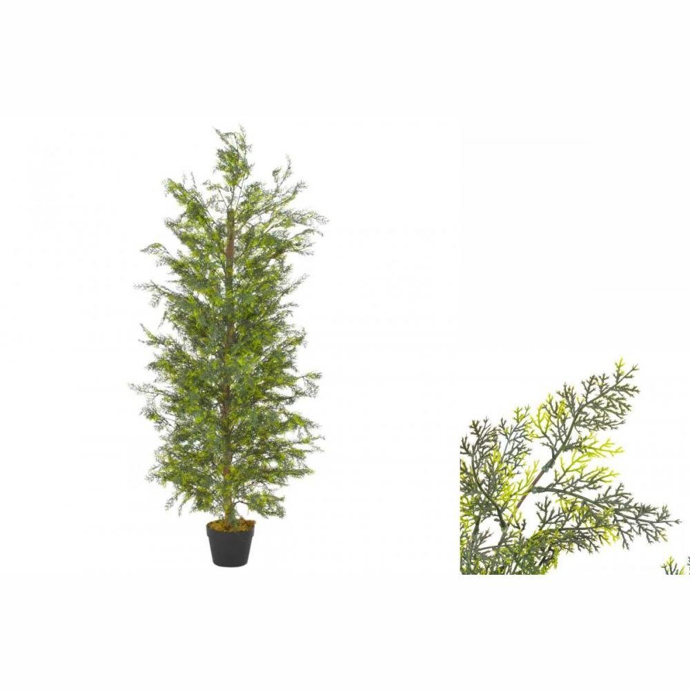 Pflanze Künstliche 150 Pflanze cm vidaXL, 0 Zypresse Zimmerpflanze e, realistisch cm Künstliche Topf mit Höhe Grün