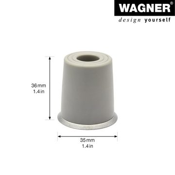 WAGNER design yourself Türstopper Bodentürstopper / Wandtürstopper VULKANO MIDI - Ø 35 x 36 mm, verschiedene Farben, Puffer aus hochwertigem Vollgummi, zum Schrauben